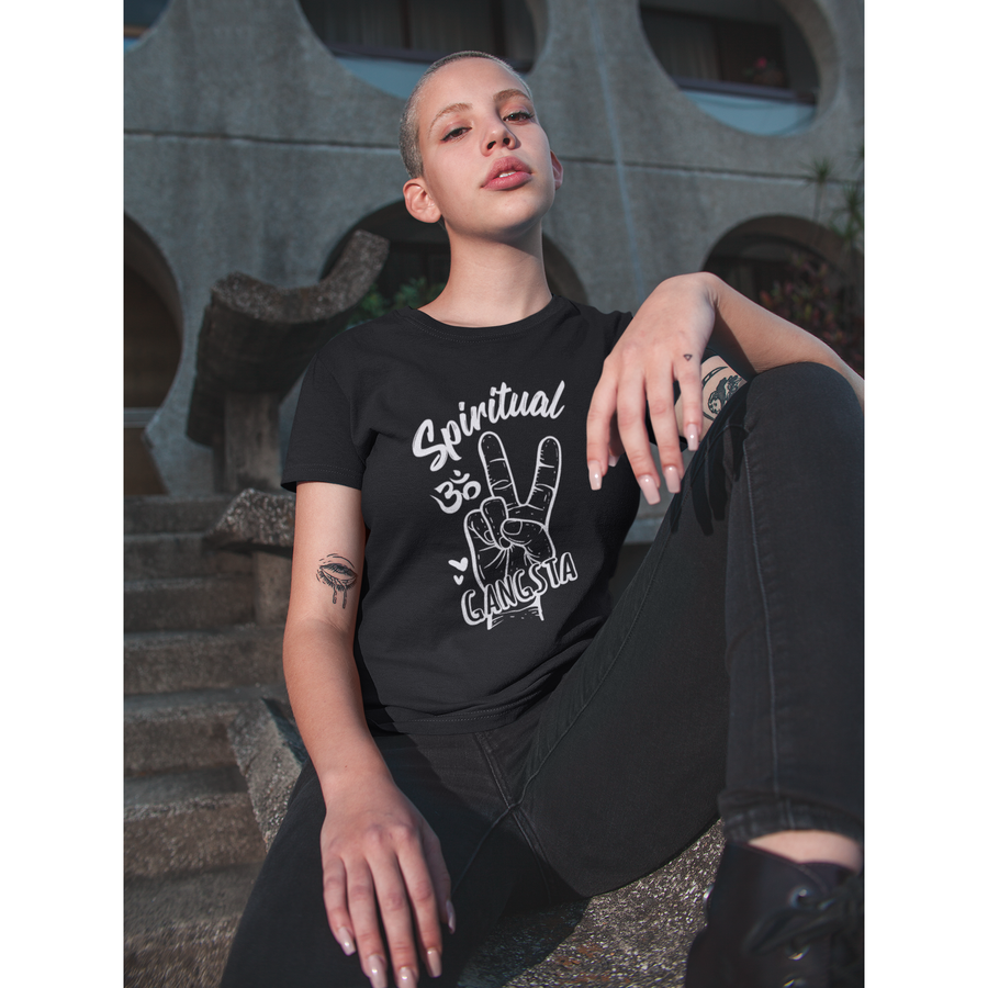 Spiritual Gangsta Black Unisex T-Shirt