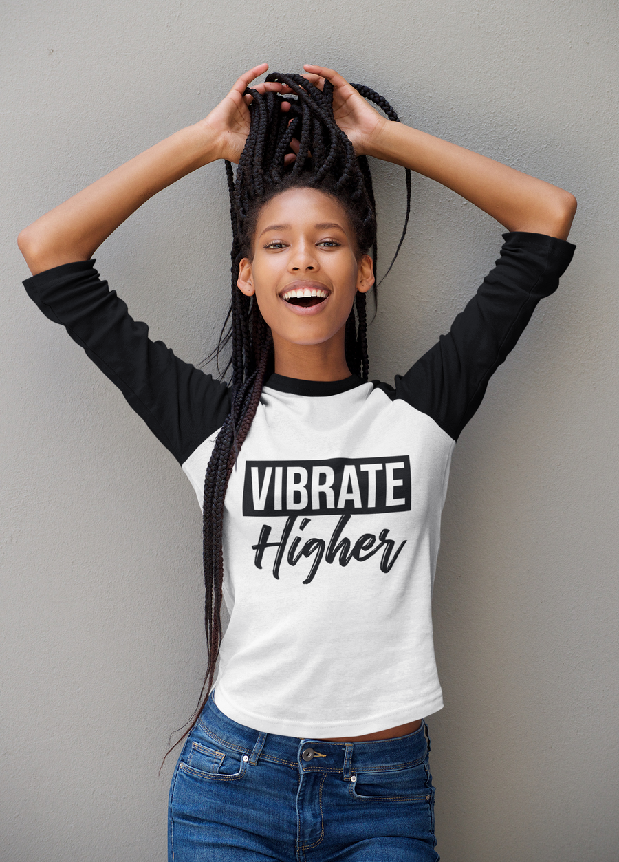 Vibrate Higher 3 /4 sleeve Unisex shirt